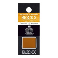 BLOCKX Watercolour Half Pan S1 111 Yellow Ochre